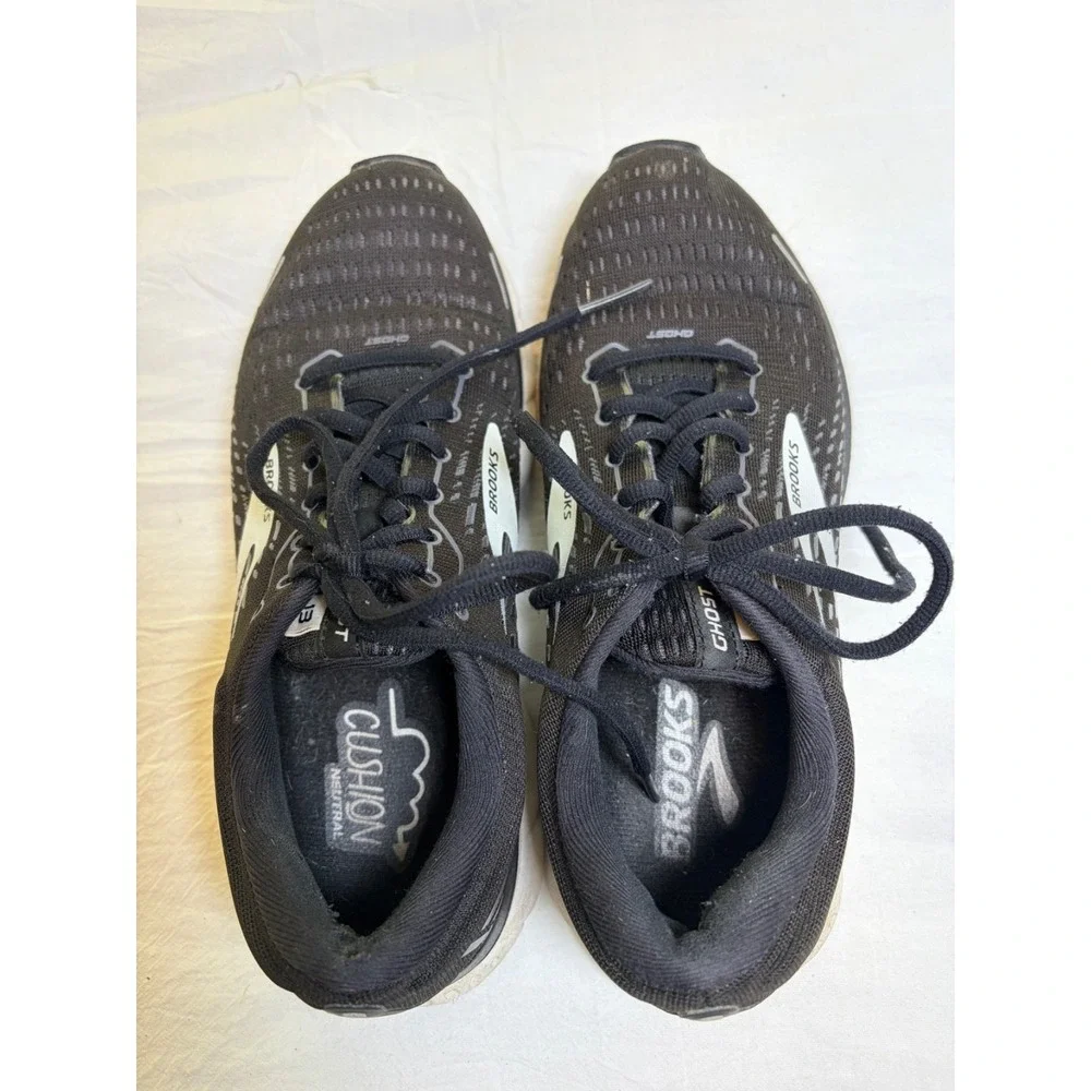 Brooks Ghost 13~ Womens  8M~Black Athletic Running Shoes Sneaker Cushion Neutral